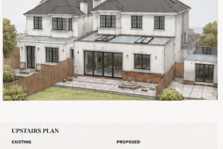 Proposed Bushey house after extension