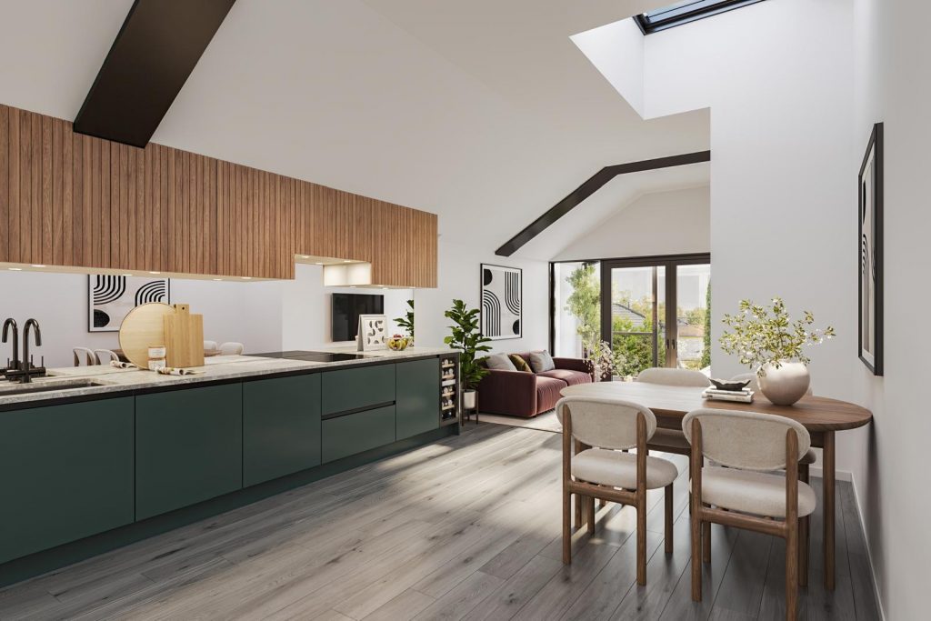 Completed Crouch End apartment interior